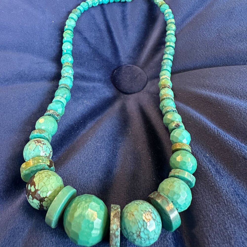 Authentic Chunky Turquoise Necklace